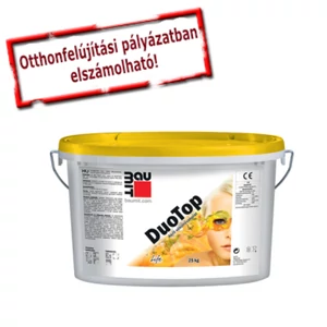 Baumit DuoTop FEHÉR műgyanta kötőanyagú Kapart 1,5mm homlokzati vakolat  - 25kg/vödör