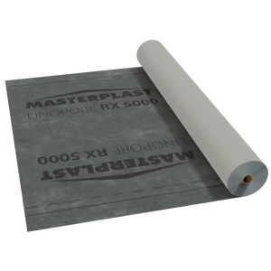Masterplast LINOPORE® RX 5000+ páraáteresztő tetőfólia ragasztósávval - 130g/m2 - 75m2/tekercs