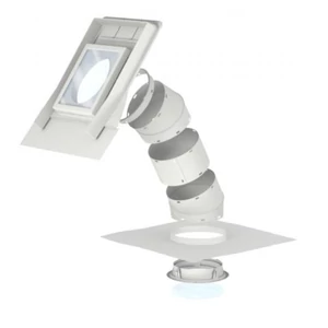 VELUX TWR merev csöves fénycsatorna profilos 37x37 cm Ø25 cm