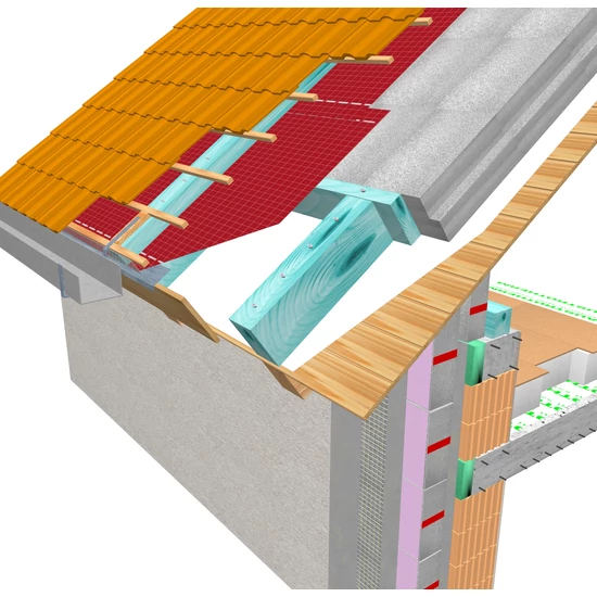 Austrotherm Manzárd Grafit szarufa feletti hungarocell hőszigetelés