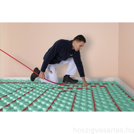 Austrotherm padlófűtés pogácsás rendszerlemez padlófűtés csövek fektetéséhez