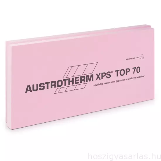 Austrotherm XPS TOP 70 SF különlegesen nagy terhelhetőségű szigetelő lemez lapostető szigeteléshez