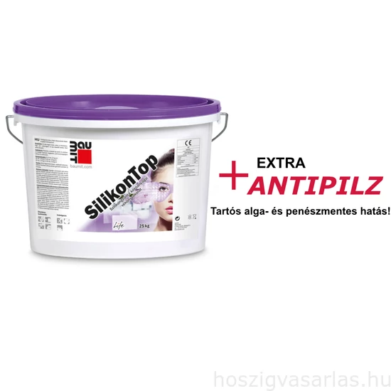 Baumit SilikonTop 2.színcsoport páraáteresztő Kapart 3mm homlokzati vakolat - 25kg/vödör