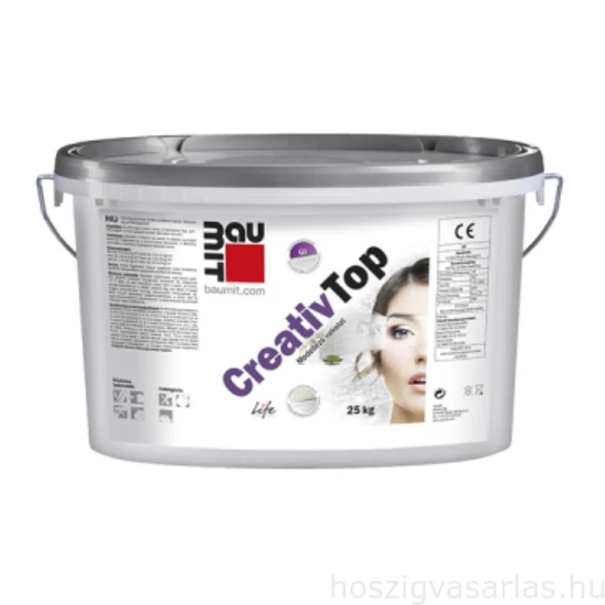 Baumit CreativTop Vario III. színcsoport szilikon kötőanyagú modellező vakolat -- 25 kg/vödör