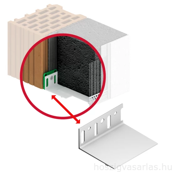 Baumit EJOT bázis lábazati indítóprofil 2m/szál - 6cm