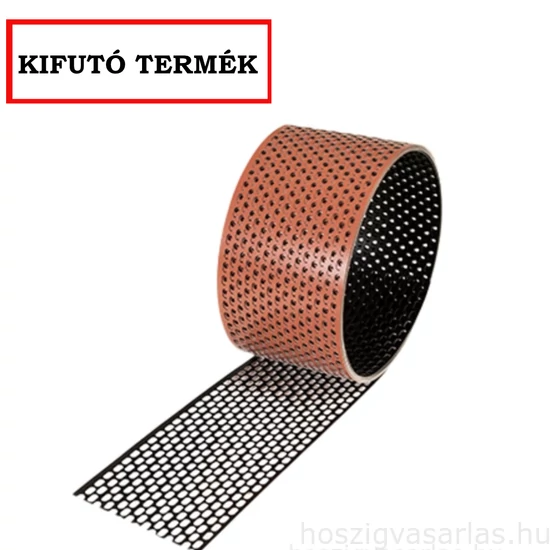 Bramac ALU szellőzőszalag VÖRÖS 10cm x 5m/tekercs
