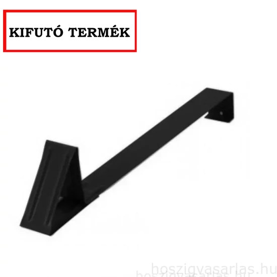 Terrán Zenit fém hófogó - FEKETE - 3,4cm x 38cm