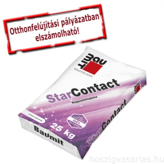 Baumit StarContact ragasztó lábazati XPS - Expert Fix, homlokzati EPS 80 grafit - EPS 80 fehér - homlokzati kőzetgyapot ragasztásához - 25kg/zsák