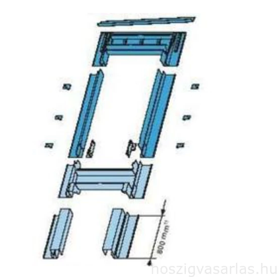 Roto EFA burkolókeret 114x118 cm