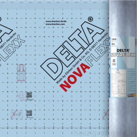 DÖRKEN Delta Novaflexx változó SD értékű párazáró fólia - 75m2/tekercs
