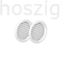 Kép 2/3 - xxxMűanyag kerek szellőzőrács rovarhálóval 50mm 2db/csomag KIFUTOTT