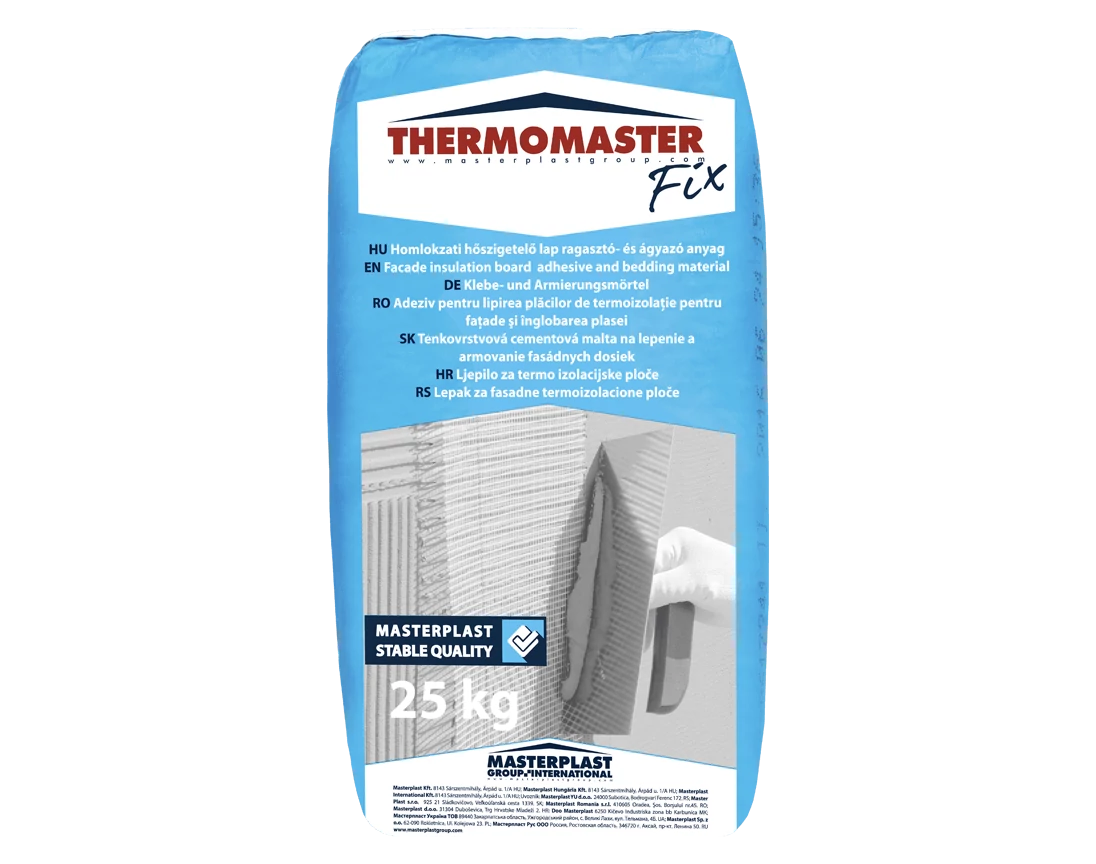 THERMOMASTER FIX ragasztó homlokzati EPS FEHÉR ragasztáshoz - 25kg/zsák RAKLAPOS