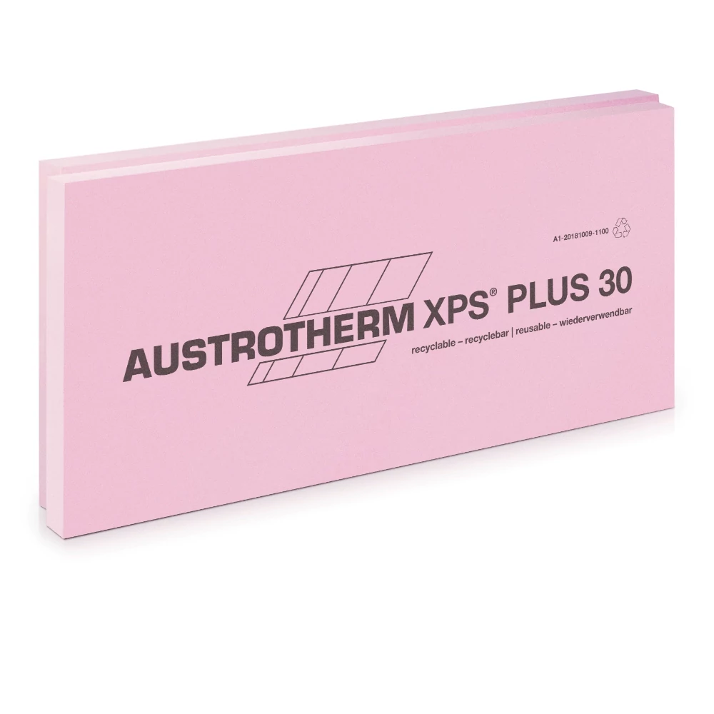 Austrotherm XPS PLUS 30 SF sima felülettel, lépcsős élképzéssel -- 30 cm