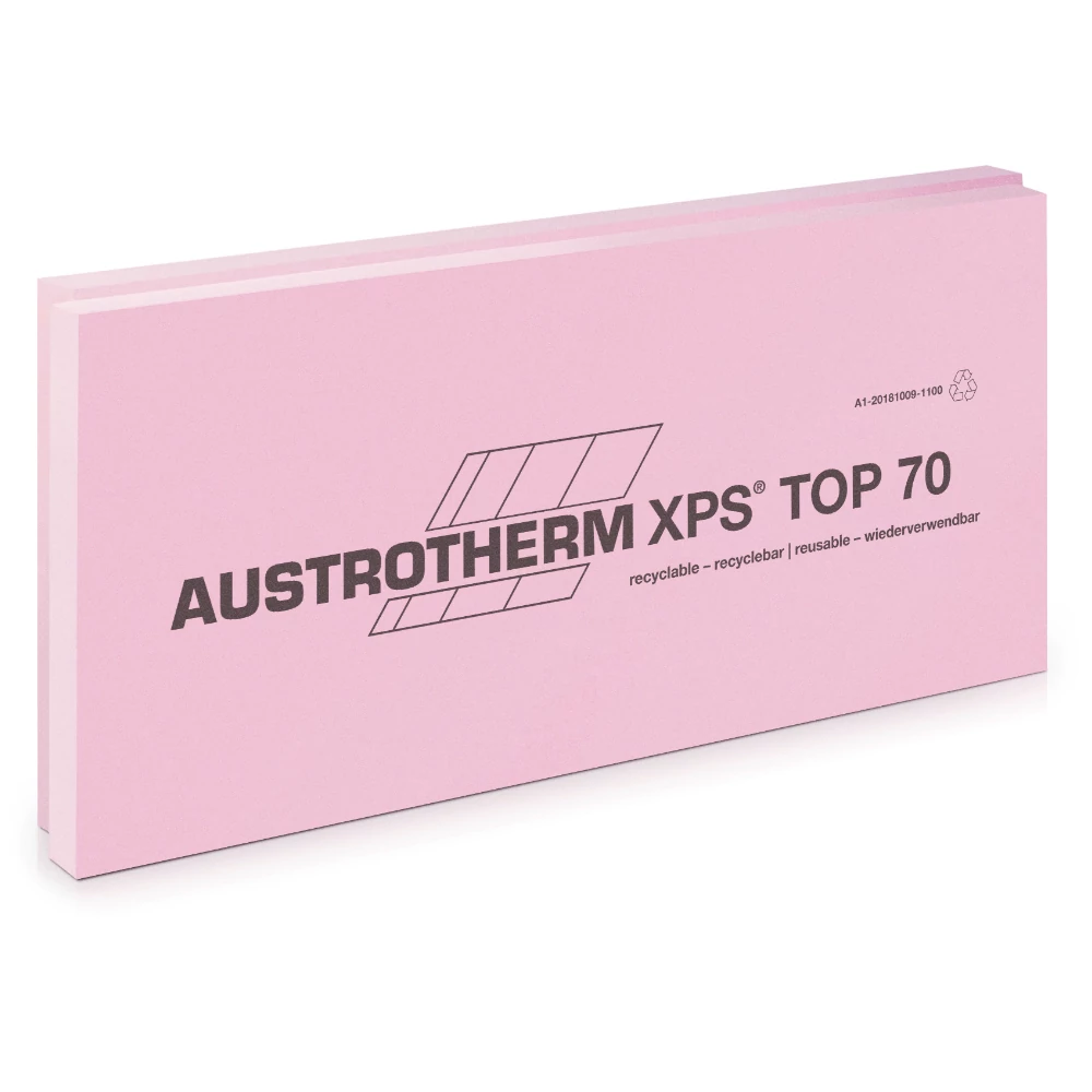 Austrotherm XPS TOP 70 SF különlegesen nagy terhelhetőségű szigetelő lemez -- 18 - 40 cm