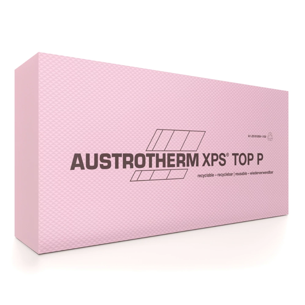 Austrotherm XPS TOP P lábazati szigetelés -- 60 cm x 125 cm -- sima élképzéssel - bordázott felülettel -- 18 cm