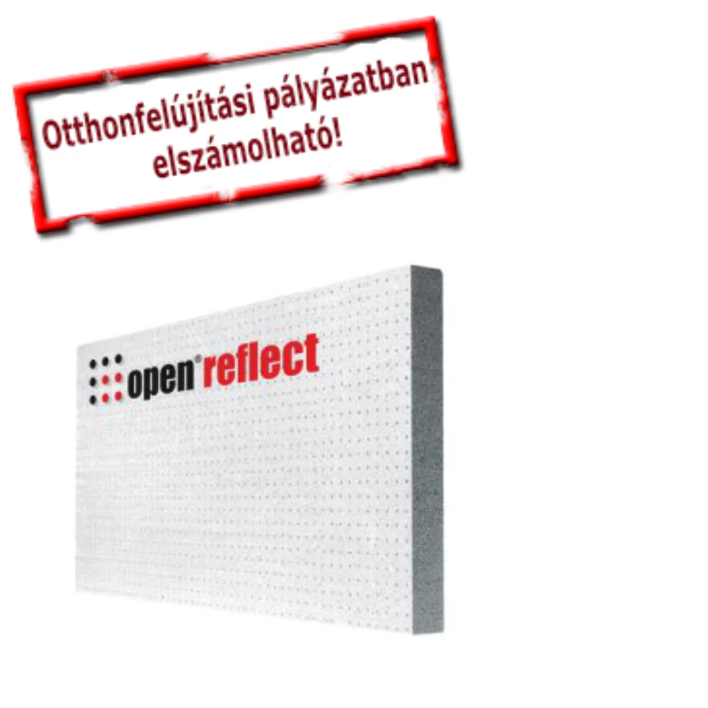 Baumit openReflect grafitos páraáteresztő homlokzati hőszigetelés Reflex bevonattal -- 8 cm
